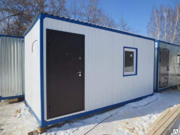 Бытовка для дачи, блок контейнер металлический уютный, утепленный 5м