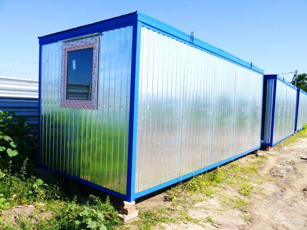 Бытовка кухня-столовая на 12 человек 8000х2500 мм