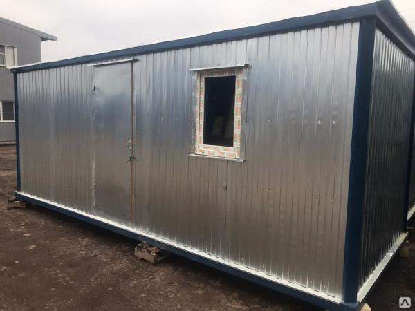 Бытовка металлическая «Супер эконом» 6 х2.4 м