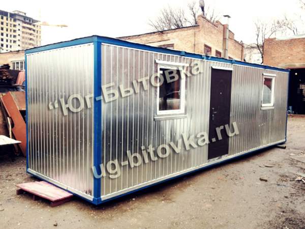 Бытовка металлокаркас 7 * 2,4 *2,5 м