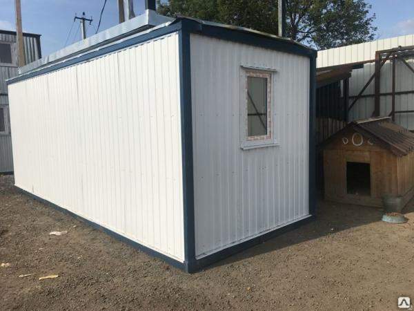 Бытовка офисная металлическая 6х2.4м утепленная