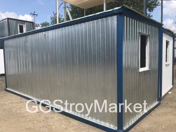 Бытовка прорабская БК-01 6х2,4 с тамбуром строительная