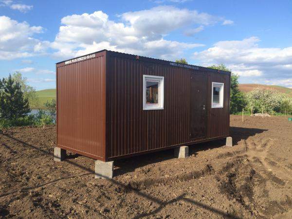 Бытовка "Стандарт Плюс Зима Шоколад" (6,0*2,4м)