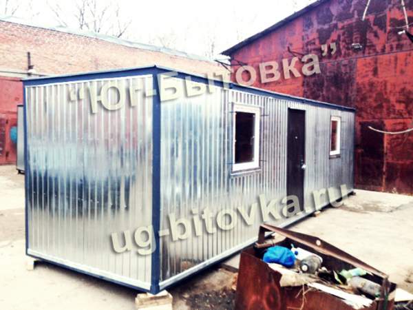 Бытовка строительная 9 * 2,4 * 2,5 м