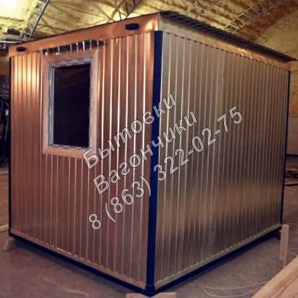 Бытовка строительная теплая 4 *2,4 * 2,5 м