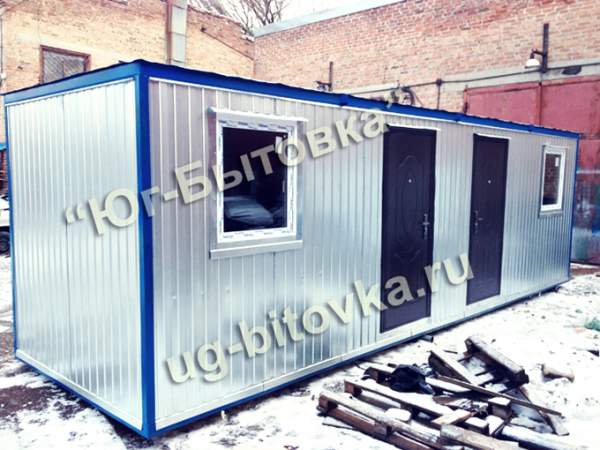 Бытовка утепленная 8 * 2,4 * 2,5 м