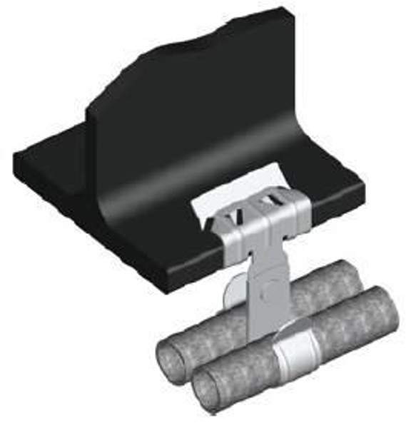 BZ-2-7-TD25 Балочный зажим 2-7мм под трубу 25мм двойной