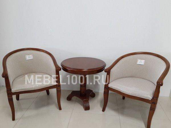 ЧАЙНАЯ ГРУППА, комплект А-10. Чайное кресло (2 шт) и столик
