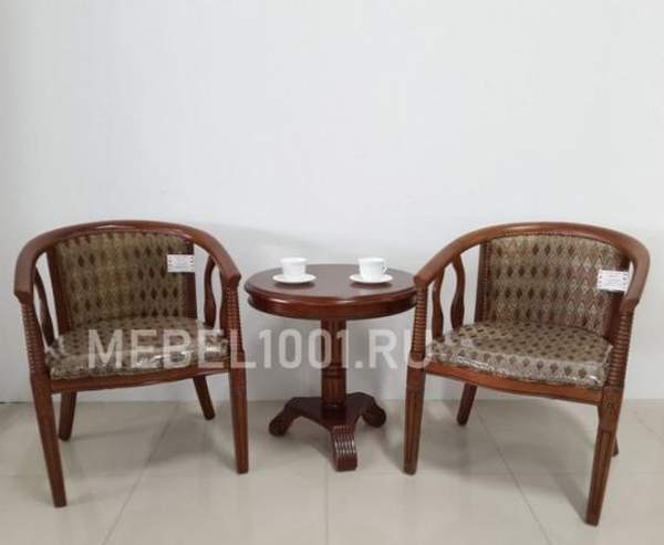 ЧАЙНАЯ ГРУППА, комплект В-5. Чайное кресло (2 шт) и столик