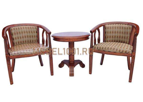 ЧАЙНАЯ ГРУППА В-5. Чайные кресла (2 шт) и чайный столик