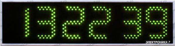 Часы Электроника7-2210С6, зелёное свечение