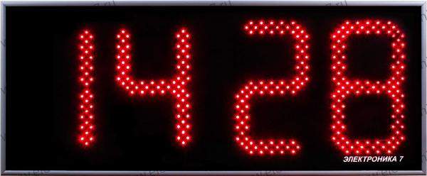 Часы Электроника7-2270С4, красное свечение
