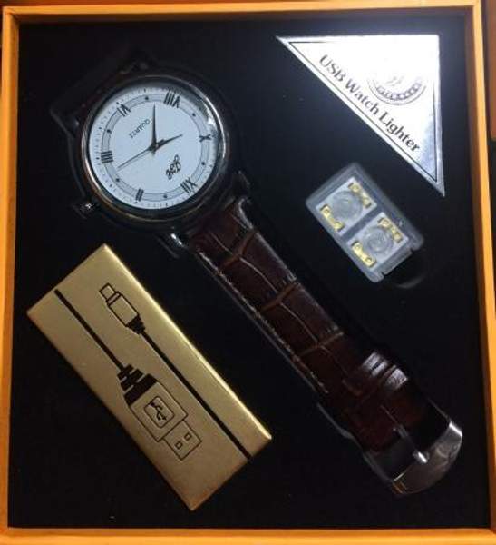 Часы JVB наручные с беспламенной зажигалкой - 2 в 1.