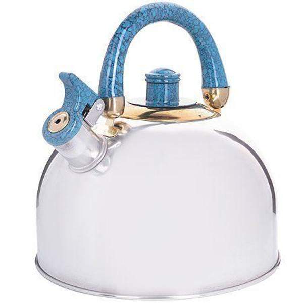 Чайник 2 л нержавеющая сталь ручка бирюза