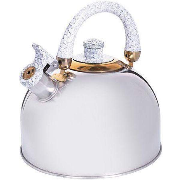 Чайник 2 л нержавеющая сталь ручка серая