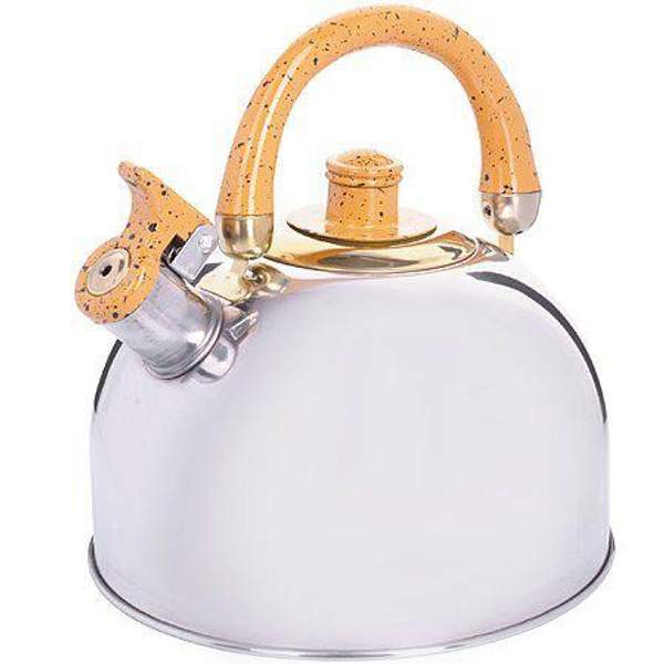 Чайник 2 л нержавеющая сталь ручка жёлтая