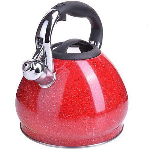 Чайник 3,4 л нержавеющая сталь красный