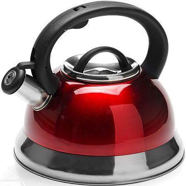 Чайник метал. 3л со свистком КРАСНЫЙ