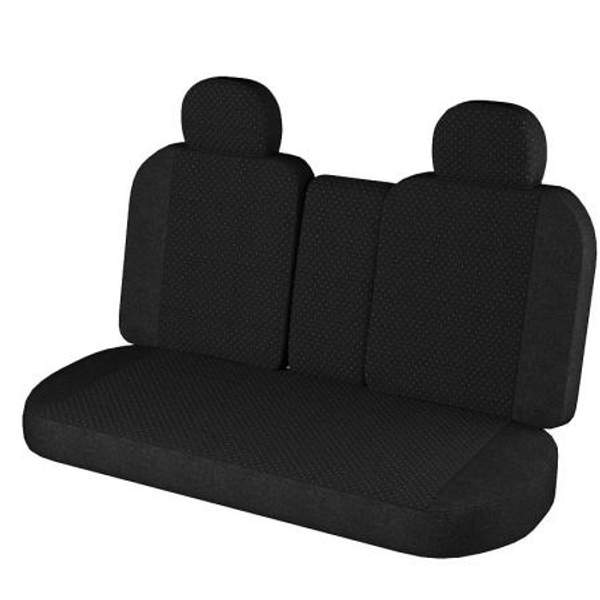 Чехлы Renault Logan -2 с 2017 гв Дублин Жаккард Чёрный / Белый Ёж