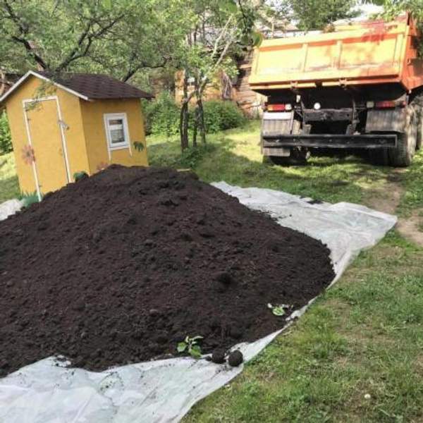 Чернозем, грунт, земля в Гатчину. Доставка