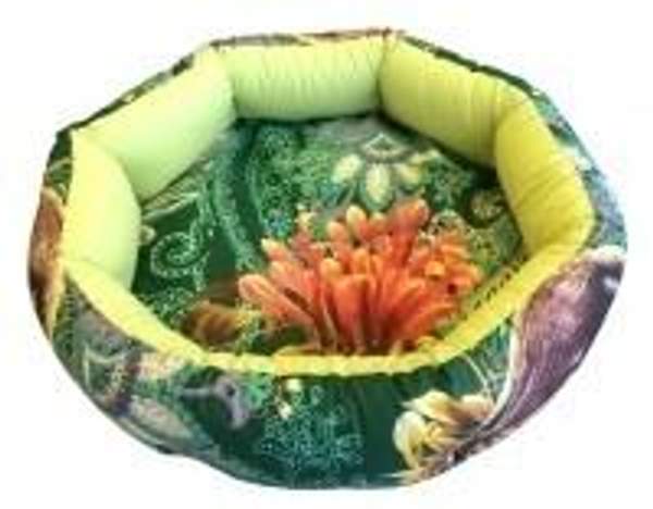 CLP круглая лежанка из бязи для собак и кошек 51х51х14 см. арт. 163.007