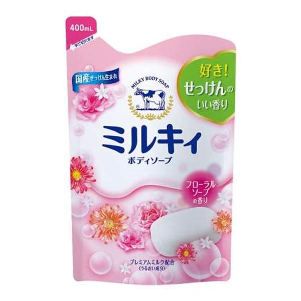 Cow Brand Молочное мыло для тела с ароматом цветов Cow Milky body Relax Floral