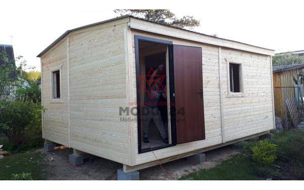 Дачный садовый домик вагонка деревянная