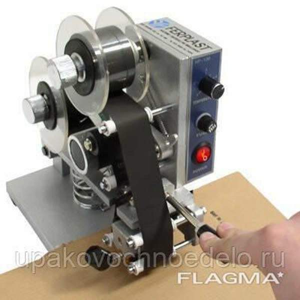 Датер ручной для нанесения печати даты термодатер с чернильной лентой