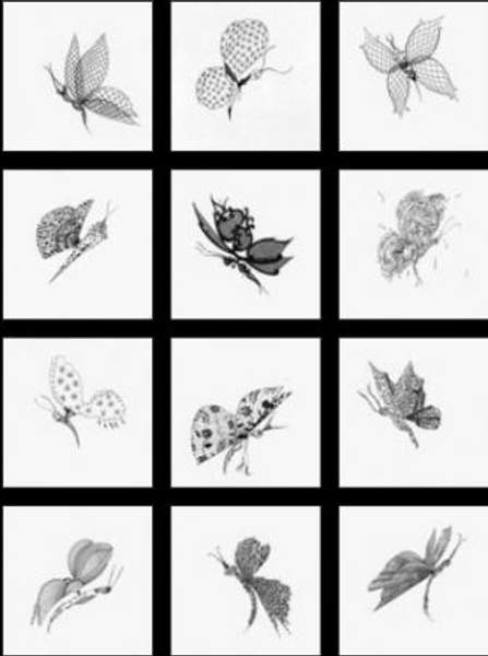 Декор Bardelli Madama Butterfly BE 20x20 (комплект)