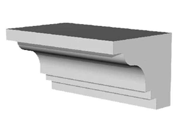 Декоративные элементы лепнины - фасадный карниз из пенопласта