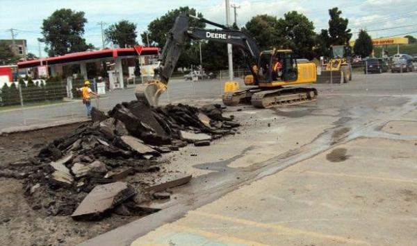 Демонтаж асфальта