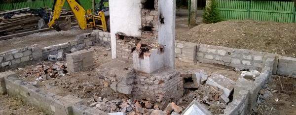 Демонтаж фундаментов