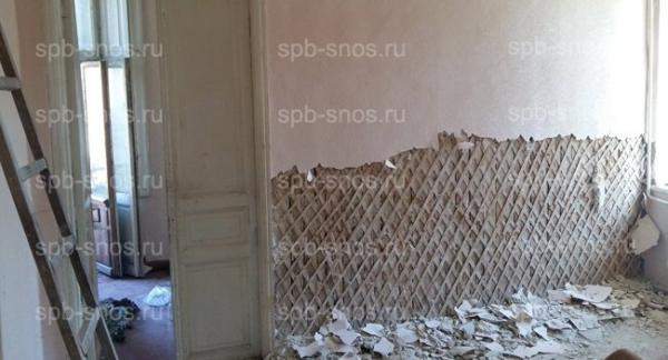 Демонтаж штукатурки