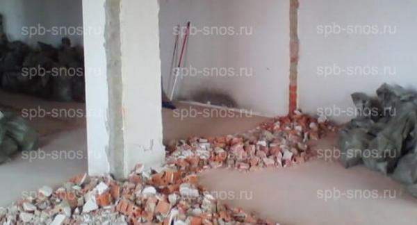 Демонтаж стен