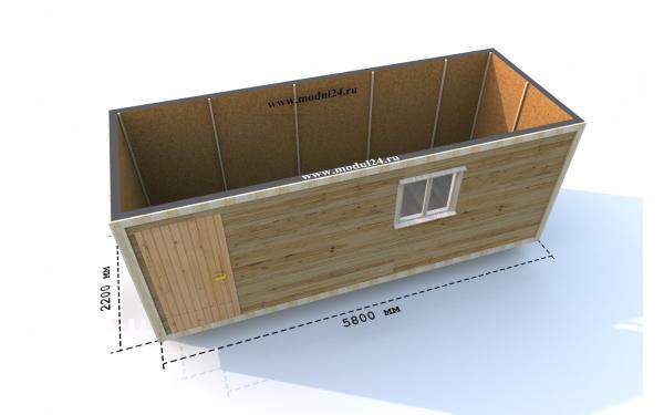 Деревянная бытовка дачная