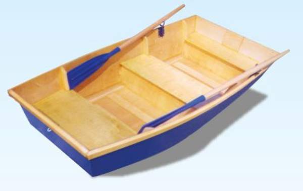 Деревянная картоп лодка АВТОБОТ (без весел)