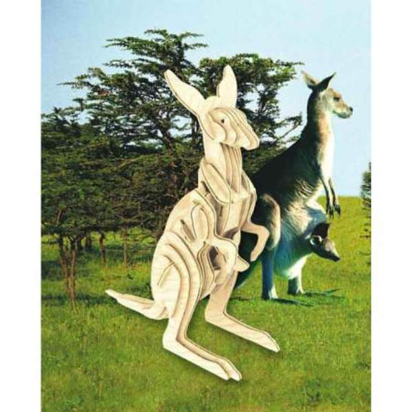 Деревянная сборная модель Кенгуру