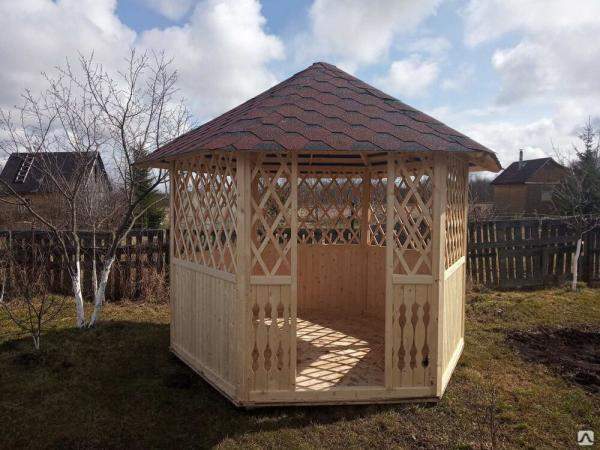 Деревянные беседки садовые для дачи 3 метра