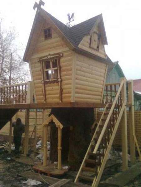 Детская игровая площадка «Русские сказки» 4x3x6 метров