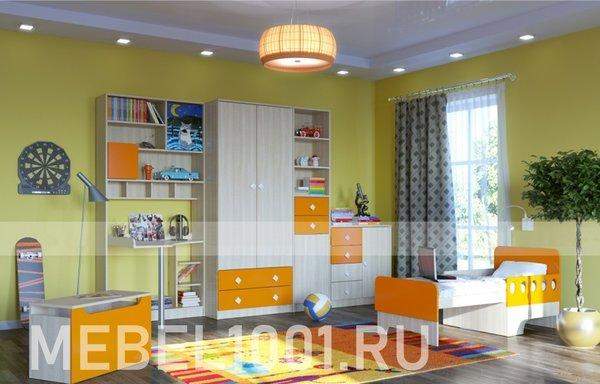 Детская мебель ЖИЛИ-БЫЛИ, комплект-1 оранжевый