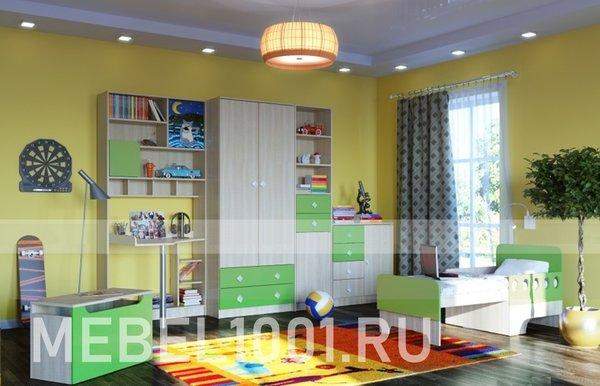 Детская мебель ЖИЛИ-БЫЛИ, комплект-1 зеленый