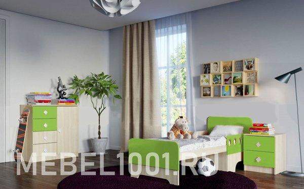 Детская мебель ЖИЛИ-БЫЛИ, комплект-3 зеленый
