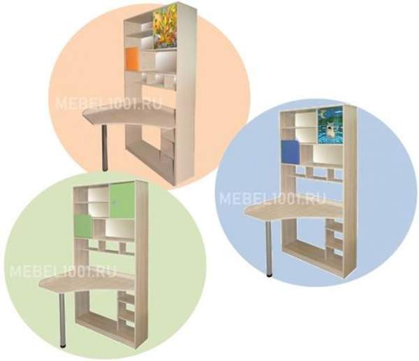 Детская мебель ЖИЛИ-БЫЛИ, стол-стеллаж (шкаф-стол)