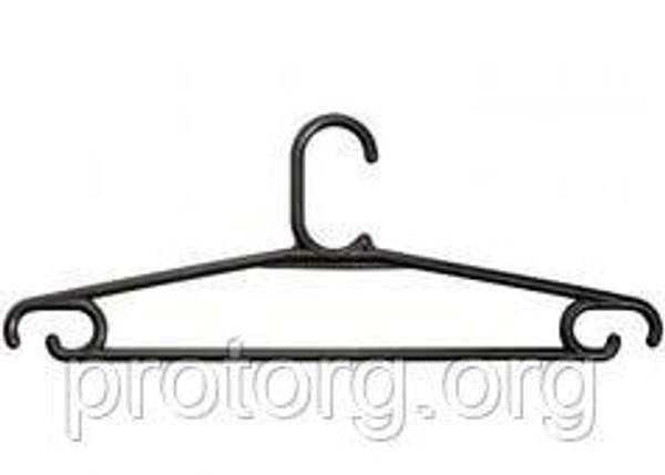 Детская вешалка плечики пластиковая, 340 мм, цвет черный