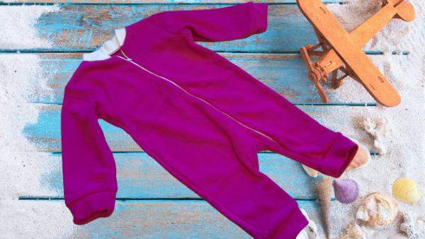 Детский флисовый комбинезон розовый (размеры 80,86,92,98)