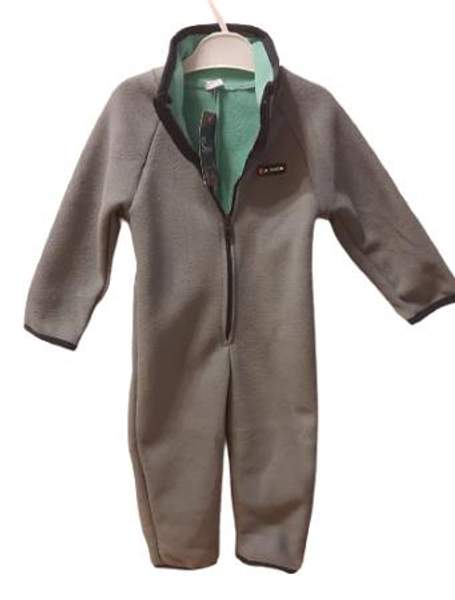 Детский флисовый комбинезон серый (размеры 104,110,116,122)