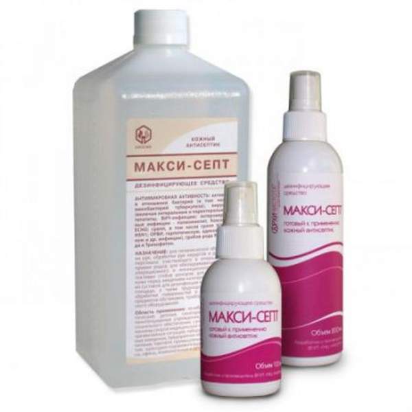 Дезинфицирующее и антисептическое средство для рук на спиртовой основе Макси-Септ 1л