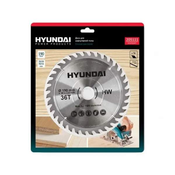 Диск по дереву D 190 мм Hyundai