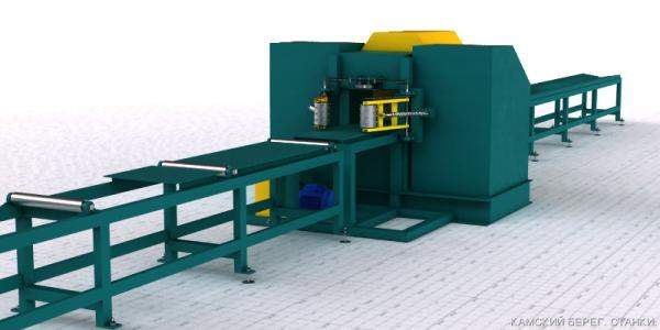 Дисковый брусовальный (коуглопильный, бревнопильный) станок "ВИТЯЗЬ 2"