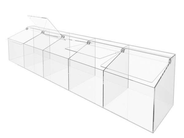 Диспенсер для конфет, мармеладов, орехов, снеков 5 ячеек